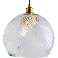 Ebb & Flow Rowan Suspension en Cristal Round Gold | Ø28 cm | Swirl IP20