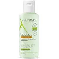 A-Derma Exomega Control Gel nettoyant émollient 2 en 1 pour nourrissons et enfants 200ml