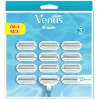 Gillette Venus Smooth Lames de rasoir femme, 12 lames de rechange