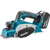 Makita DKP180RTJ Rabot Sans-fil - 18V Li-ion - 2 Batteries 5,0 Ah - MAKPAC - 82 Mm - 2 Mm