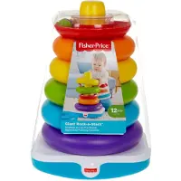 Fisher Price Jouet d'éveil Pyramide Arc-en-Ciel Géante