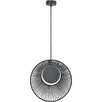 Forestier Suspension , Oyster, dimmable, Noir, Salon / séjour, Métal, Design