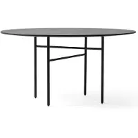 Menu Snaregade Round Table à Manger 120 cm | Black | Black Oak