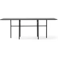 Menu Snaregade Rectangular Table à Manger Black | Black Oak