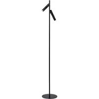 Lucide Philon - Lampe de lecture - Ø 23 x 140 cm - 2 x 4,5W LED dimmable inclus - noir
