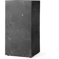 Audo Copenhagen Plinth Tall Table Nero Marquina Marble