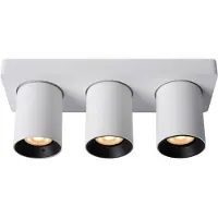 Lucide Projecteur de plafond Nigel Blanc à 3 lumières