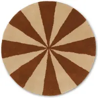 Ferm Living Arch Tufted Tapis Dark Brown | Large