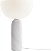 New Works Kizu Lampe de Table Small | White Marble