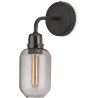 Normann Copenhagen Applique murale Amp fumée/noire