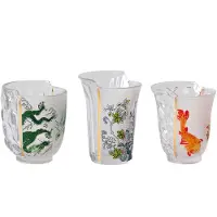 Seletti Hybrid verres à boire Aglaura - Set de 3