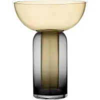 AYTM Torus Vase Black | Amber | Small: Ø15 cm