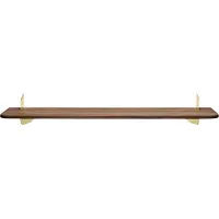 AYTM Aedes Étagère Walnut | Gold | Large: 80 cm