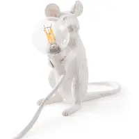 Seletti Mouse Table Lamp Sitting | White