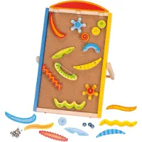 Goki Chemin en bois boule de flipper 43 x 26 cm