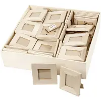 Creativ Company Cadres en bois en 2 tailles, 80 pièces.