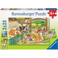 Ravensburger Merry Farm Life, 2 x 24pcs.