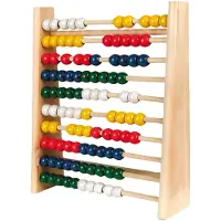 Goki Boulier en bois éducatif - 100 boules - pour enfants dès 4 ans