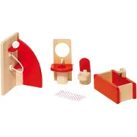 Goki 51717 Accessoires pour maisons de poupées Salle de bains de la maison de poupées
