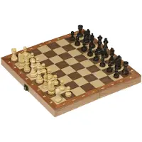 Gollnest & Kiesel Jeu d'échecs dans une boîte pliante en bois