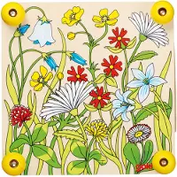Goki Presse-fleurs - - Prairie - Bois - 6 planchettes - 17,5 x 17,5 x 4,5 cm