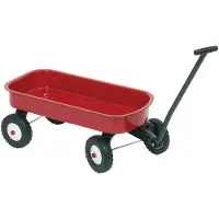 Goki 14060 Chariot à tirer ( Bollerwagen ), rouge