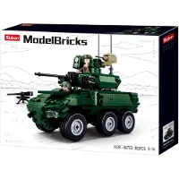 Sluban Model Bricks M38-B0753 Véhicule blindé de combat 6x6 EBRC Jaguar