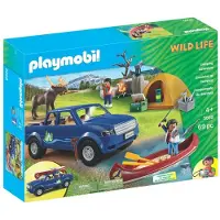 Playmobil 5669 Wild Life 69pcs Excursion camping avec pick-up, bateau & tente