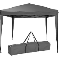 Pro Garden - Tente de réception facile à monter - 300 x 300 x 245 cm - gris et polyéthylène - pliable et résistante à l'eau - sac de transport inclus - pour les fêtes de jardin et les événements