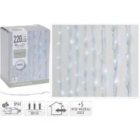 B2X Guirlande lumineuse 220 LED : Fantastique décoration de Noël pour l'intérieur et l'extérieur