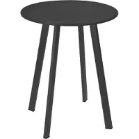 Huismerk Table basse d’extérieur ronde en métal gris foncé - Ø 40 x H 49