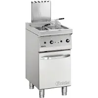 Bartscher Friteuse à gaz - 2 x 7 litres | L 400 x P 700 x H 850 mm | 11,5 kW