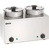 Bartscher Bain-marie chauffant , modèle Hotpot, avec 2 récipients, capacité de 3,5 litres