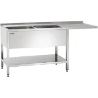 Bartscher Plonge inox | 2 éviers gauche | 180x70x85 cm