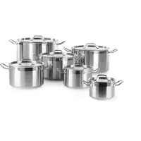 Hendi Casserole moyenne avec couvercle | 6 formats