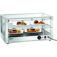 Bartscher Vitrine chauffante en acier inoxydable | 230 V