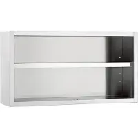 Bartscher Armoire Suspendue Ouverte | 1800 (L) x 400 (P) x 660 (H) mm