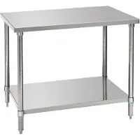 Bartscher Tables de travail avec étagère 100x70x86-90 cm