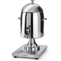 Hendi Distributeur de lait avec cylindre à glace 10,5 l Acier inoxydable, Distributeur de boissons, Argent