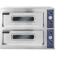 Hendi Four à pizza Basic 44, 2 chambres, 400V/9400W, 975x930x(H)742mm
