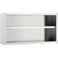 Bartscher Armoire Suspendue Ouverte | 1600 (L) x 400 (P) x 660 (H) mm