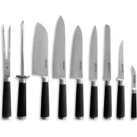 Super Merchant Set de couteaux, 9 pièces, noir, 445x260x(H)65mm