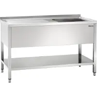 Bartscher Plonge inox | 1 évier à droite | 140x70x85 cm