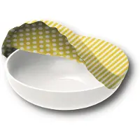 Bee's Wax Couvre Plat Bee's Wax Rayé Extra Large Jaune