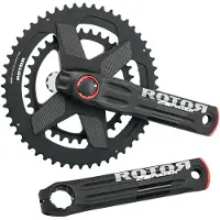 Rotor 2inpower Dm Crank With Power Meter Noir 172.5 mm / 52/36t
