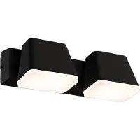 LumenXL Applique industrielle noire 2 lumières - Freddy