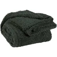 Unique living Plaid Unique Living Teddy Dark Green Vert-150 x 200 cm