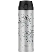 Thermos Decor Bloomy Hiver Bouteile A Boireisotherme Inox 480 Ml D7x24cm
