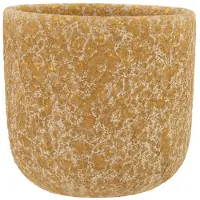 Cosy@home Cachepot Sahara Sable 14x14xh13cm Rond Gres