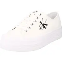 Calvin Klein Vulcanized Flatform Laceup Baskets Basses Blanc Femme | Pointure 41